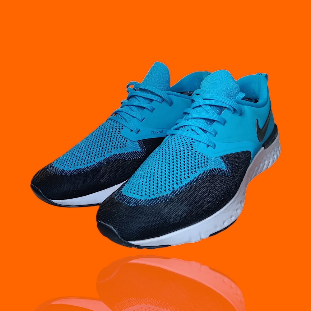 Nike AH1015-402 Odyssey React 2 Flyknit Men’s Size 11 Blue Lagoon VGUC - Picture 3 of 14